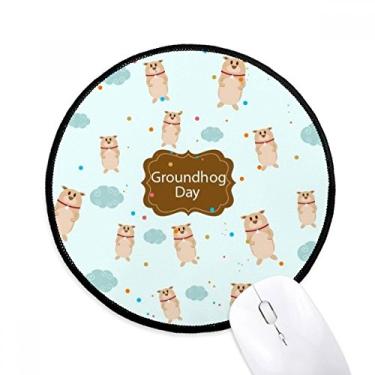 Imagem de DIYthinker Tapete de mouse para computador com sabor do Canadá e dos EUA, tapete redondo para escritório