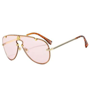 Imagem de Óculos de sol vintage de liga única para mulheres Óculos de sol gradiente masculino Óculos de condução senhora Sombras, ouro champanhe, tamanho único