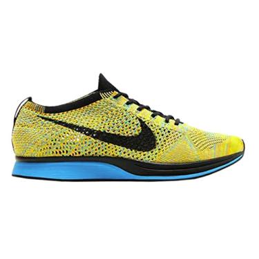 Imagem de Nike Flyknit Racer masculino, c trico brilhante/preto/azul lagoa, tamanho 34