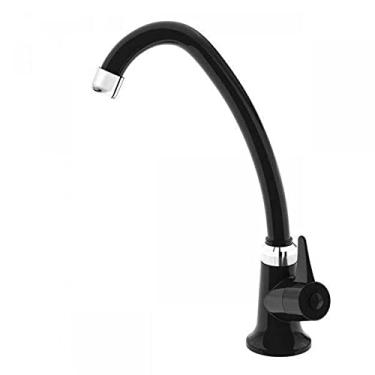 Imagem de JAPI 1156MIHK Torneira Bica Movel para Pia Cozinha Mesa Abs, Preta, 1/4 Volta Ihk