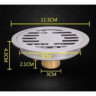 Imagem de Dreno de piso de banheiro Tampa de drenagem de piso de aço inoxidável 304 Desodorante de drenagem de piso de aço inoxidável Esgoto de banheiro Tampa de máquina de lavar de banheiro Água profunda Dupla finalidade