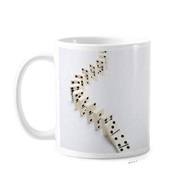 Imagem de Caneca de cerâmica para jogos Domino Pai Gow Photo Caneca de porcelana de café