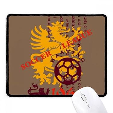 Imagem de Mousepad Middle Age Dragon Football League Mouse pad com borda costurada, tapete de borracha para jogos