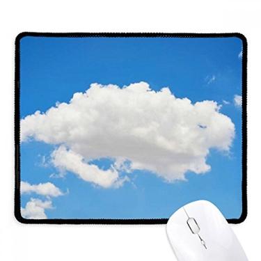 Imagem de Mousepad Blue Sky Sunshine White Clouds Tapete de borracha para jogos