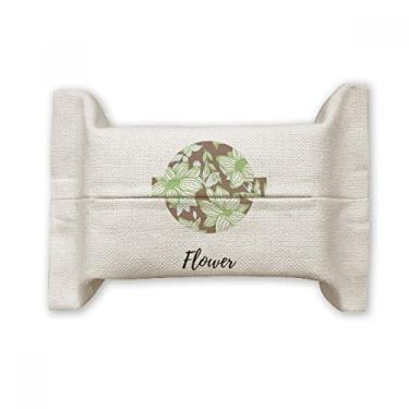 Imagem de Bolsa de linho de algodão com tinta vegetal verde marrom