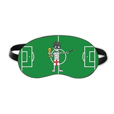 Imagem de Capa para sombra noturna macia para dormir, troféu de futebol do Reino Unido Wizard Mummy