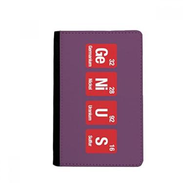 Imagem de Porta-passaporte Ciência Ge Ni U S Elemento Químico Carteira Notecase Burse Carteira Porta-cartões