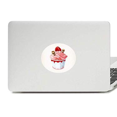 Imagem de Adesivo de notebook com emblema de vinil de sorvete doce sabor rosa cereja