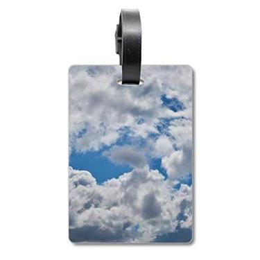 Imagem de Blue Sky White Clouds Bagagem Bagagem Bagagem Etiqueta Scutcheon Etiqueta