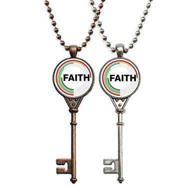 Imagem de OFFbb-USA Belief Index Proporção Dados Chaveiro Colar Pingente Joias Decoração de Casal