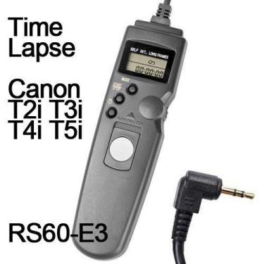 Imagem de Cabo Disparador Remoto Time Lapse Canon Rs60-E3 - Para Canon