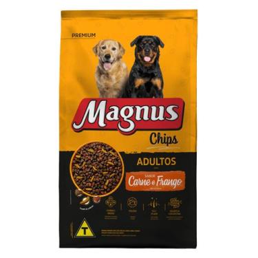 Imagem de Ração Magnus  Chips Premium Cães Adultos Carne E Frango 15 Kg