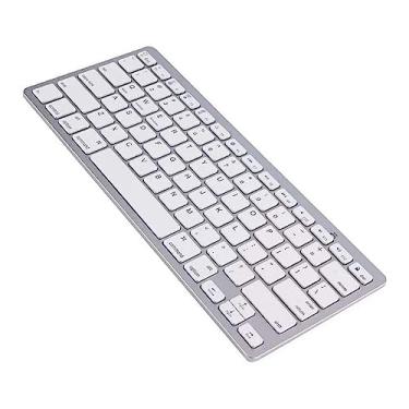 Imagem de Teclado Bluetooth Para Computador Notebook Ou Macbook Pcs-Prata