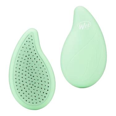 Imagem de Wet Brush Escova de cabelo Go Green Palm com óleo de melaleuca – Cerdas desembaraçadoras ultramacias que deslizam facilmente pelos emaranhados – Protege contra pontas duplas para cabelos molhados e secos