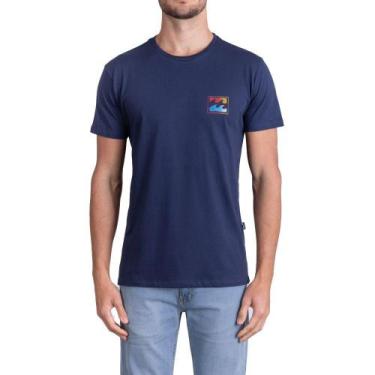 Imagem de Camiseta Billabong Crayon Wave I Masculina Azul Marinho