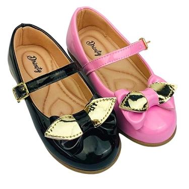 Imagem de Kit Com 2 Pares Sapatilha Infantil Menina feminina do 20 ao 34 Direto Da Fabrica Super Confortavél SPT515 (Preto e Rosa Bale, br_footwear_size_system, toddler, numeric, numeric_21)