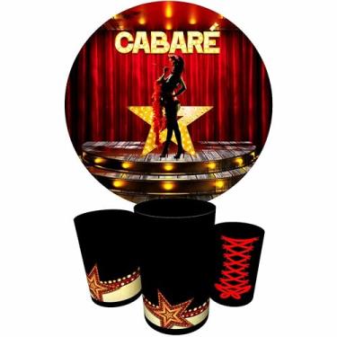 Imagem de Trio Capas Cilindro + Painel Redondo 1,50m Cabaré (Cabaré K1CAB003)