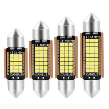 Imagem de Kit 3 Lâmpadas Led Torpedo Canbus 36mm - Bluelions