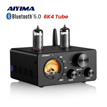 Imagem de Amplificador de tubo de vácuo AIYIMA T9 HiFi Bluetooth 5.0 USB DAC Amplificador estéreo COAX OPT