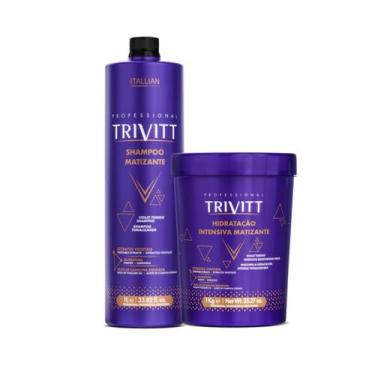 Imagem de Trivitt Shampoo Matizante 1L + Hidratação Intensiva Matizante 1Kg - It