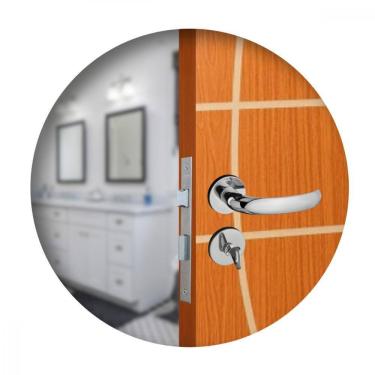 Imagem de Fechadura Roseta Concept 406 Para Banheiro Cromado Pado