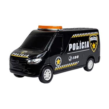 Imagem de Brinquedo Plástico Carro Furgão De Resgate Policia Bombeiro Ambulância 22Cms (Policia)
