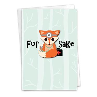 Imagem de NobleWorks For Fox Sake – Cartão de saudação com envelope (11,5 x 17,5 cm) – C4676GWG