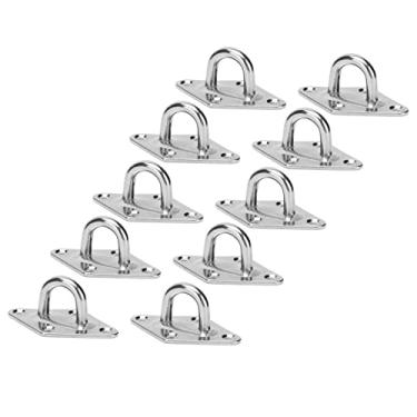 Imagem de FTVOGUE Ganchos de almofada de suspensão resistentes com formato de losango, tetos de madeira, tetos de cimento, parede de tijolos, parede de azulejos, pisos, terraços e árvores para uso interno ou