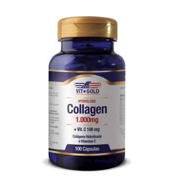 Imagem de Colágeno Hidrolisado 1.000mg com Vitamina C - 100 cápsulas