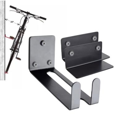 Imagem de Suporte de Bicicleta Parede Universal Horizontal Encaixe de segurança para Cadeado