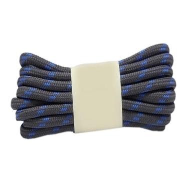 Imagem de Cadarços Redondos Para Caminhadas Ao Ar Livre, Cadarços Esportivos Para Crianças, Tênis, Cadarços De Comprimento(Dark gray blue,120cm)