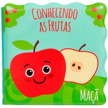 Imagem de Livrinho de Banho Infantil Didático e Divertido Conhecendo as Frutas Buba