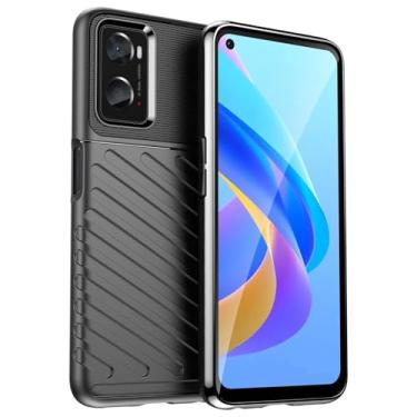 Imagem de Capas para OPPO A76.Caso básico,Botão de pressão flexível / 360 ° Proteção completa,Sensação arenácea