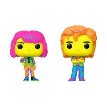 Imagem de Funko Pop TV: Stranger Things - Bonecos de vinil Robin e Steve Black Light - 2 pacotes 2024 Target Con Excluisve