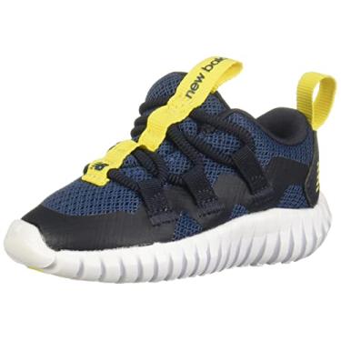 Imagem de New Balance Tênis infantil Playgruv V1 Bungee, Onda Rogue/Amarelo cítrico, 17