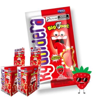 Imagem de Pirulito Cristal Explosivo em Pó Bigfoot 30 Unidades de 11g Detona na Boca Kydoidera (Morango)