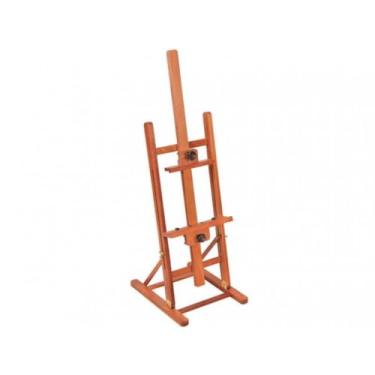 Imagem de Cavalete de Mesa - Luxo, Comporta Telas de até 77 cm de altura, Trident, 12022, Madeira Eucalipto Clara