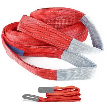 Imagem de Cinta Elevaçao Carga 5 Toneladas 5 Metros Reforçada Guincho Guindaste Reboque Construçao Transporte Pesado