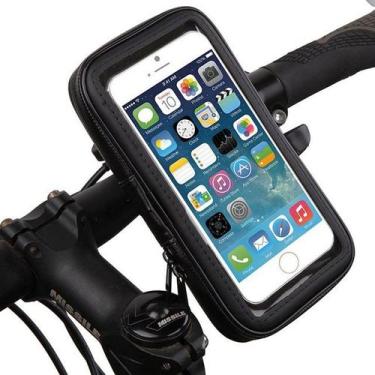 Imagem de Suporte Bike Bicicleta ou Moto Para Celular ou GPS Até 6 Pol - Tomate,