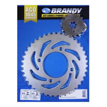 Imagem de Kit Relação Yamaha Crypton 115 2010 Em Diante Brandy - Sem Corrente