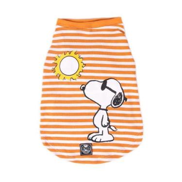 Imagem de Regata Zooz Pets Snoopy Arretado Amarela para Cães - Tamanho P