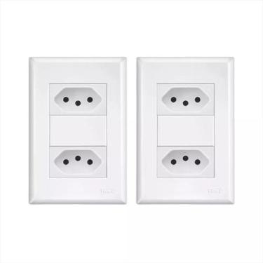 Imagem de Tomada Dupla 2p+t / 250v / 20 Ampères Fame Evidence - 2 Und