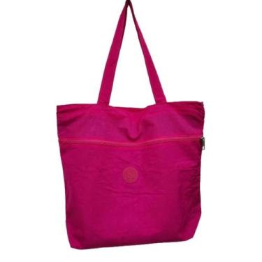 Imagem de Bolsa Sacola de Compra Grande com Bolso - good felps, Pink