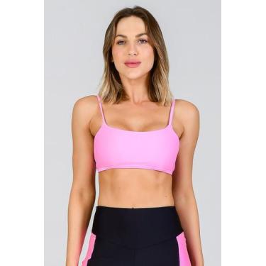 Imagem de Top Feminino Fino Fitae, Rosa, P