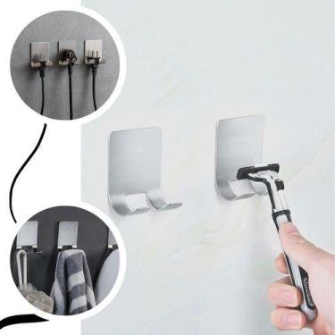 Imagem de Suporte De Lâmina Barbear Suporte Multiuso De Toalha Inox - Clink