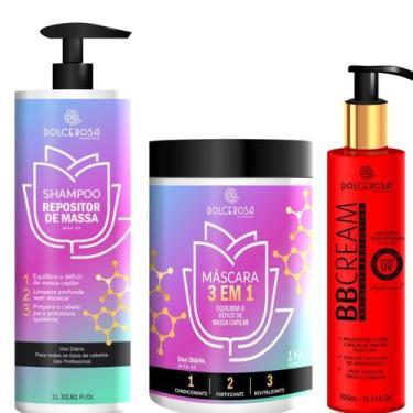 Imagem de Kit De Reposição Massa 3 X 1 1Kg Dolce Rosa Profissional