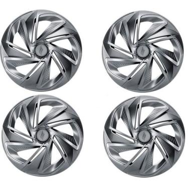 Imagem de Kit Calota Nitro Aro 14 Grafite Para Hb20 Universal - Elitte Motors