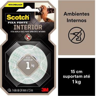 Imagem de Fita Dupla Face Fixa Forte Espuma 3M 24MM X 1,5M