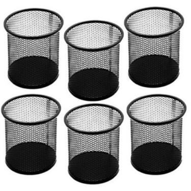 Imagem de Kit 6 Porta Caneta Porta Lápis Porta Pincel Aramado Metal - Art House