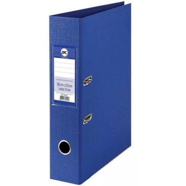 Imagem de Pasta Fichario Registradora AZ com Lombo 75MM Oficio A4 DAC, Azul